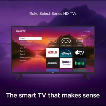 Roku 40" Select Series 1080p Full HD Smart TV w TV Remote 40R3B4 (Renewed)
