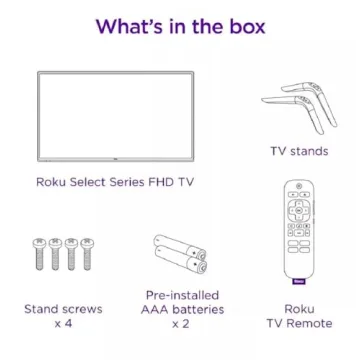 Roku 40" Select Series 1080p Full HD Smart TV w TV Remote 40R3B4 (Renewed)