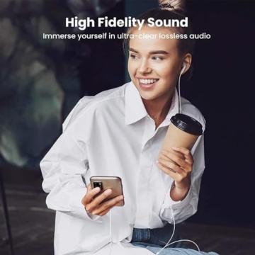 2-Pack USB C Headphones for iPhone 16 15 Earbuds with Microphone & Volume Control HiFi Stereo Type C Earphones for Galaxy S23/S22/S21/S20/Ultra Note 10/20, for iPad Pro Pixel 7/6/6a/5/4 OnePlus 9 8