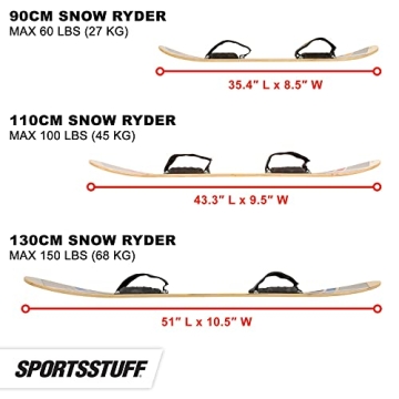 SportsStuff Snow Ryder 90cm Snowboard for Beginners