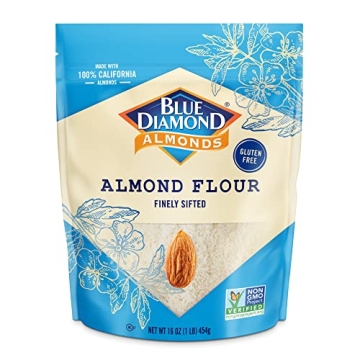 Blue Diamond Almond Flour - Gluten Free, Blanched, 1 Lb for Baking