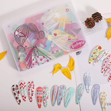 120 Pcs Colorful Hair Clips for Kids and Teens