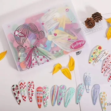 120 Pcs Colorful Hair Clips for Kids and Teens