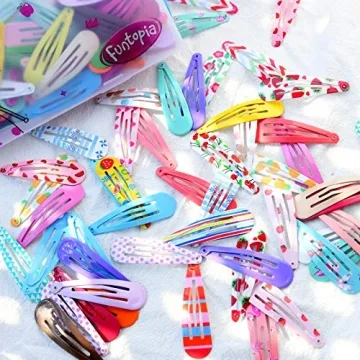 120 Pcs Colorful Hair Clips for Kids and Teens