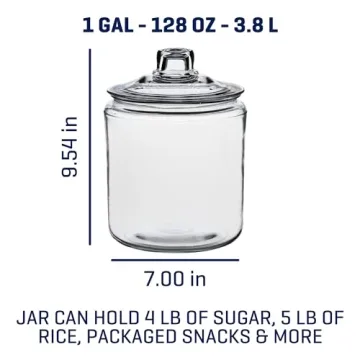Heritage Hill Glass Jar Set - 1 Gallon, 2 Pieces