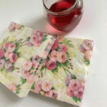 AVEVER Decorative Napkins for Decoupage - Blush Pink