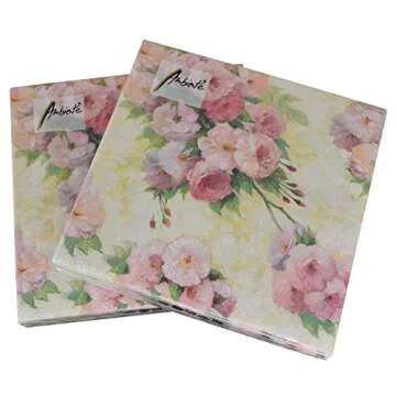 AVEVER Decorative Napkins for Decoupage - Blush Pink