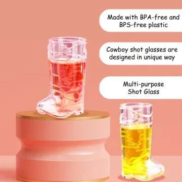Novelty Cowboy Boot Cups & Shot Glasses for Parties
