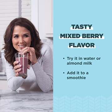 Collagen Powder Protein by Ancient Nutrition, Multi Collagen Protein Rest and Recovery, Berry, Hydrolyzed Collagen Peptides Supports Skin and Nails, Sleep, Joint Supplement,9.45oz