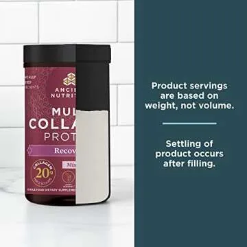 Collagen Powder Protein by Ancient Nutrition, Multi Collagen Protein Rest and Recovery, Berry, Hydrolyzed Collagen Peptides Supports Skin and Nails, Sleep, Joint Supplement,9.45oz