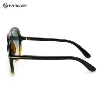 Karsaer Oversized Vintage Aviator Sunglasses for Men Women，Big Retro Round Aviator Sunglasses K7132