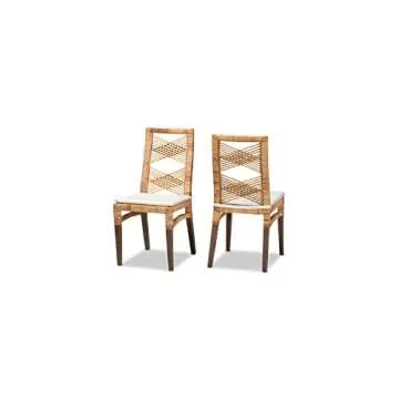Baxton Poltak Bohemian Dining Chair - Stylish Comfort