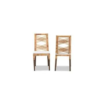 Baxton Poltak Bohemian Dining Chair - Stylish Comfort