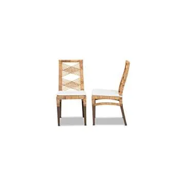 Baxton Poltak Bohemian Dining Chair - Stylish Comfort