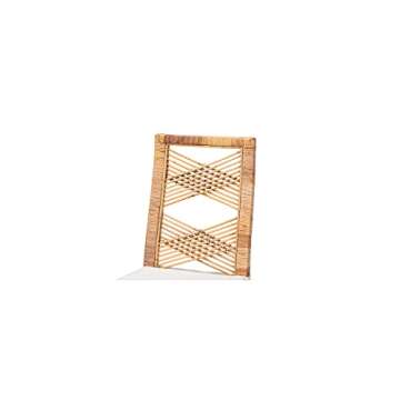 Baxton Studio Poltak Modern Bohemian Natural Brown Rattan Dining Chair