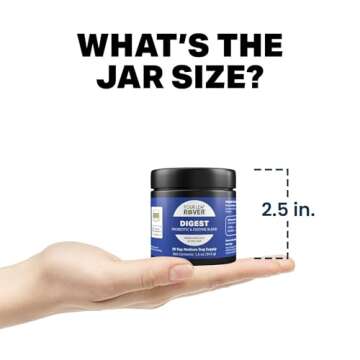 Four Leaf Rover Digest - Dog Digestive Support with Digestive Enzymes and Probiotics - Supports a Healthy Liver - Veterinarian Formulated - 30 Day Medium Dog Supply