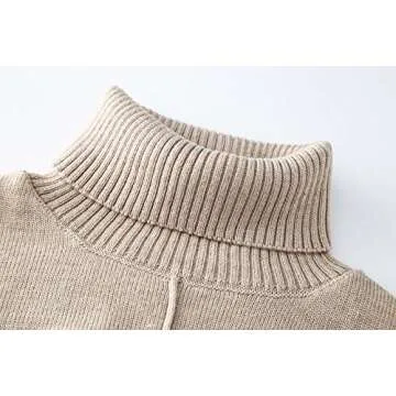 TAOVK Stylish Turtleneck Knitted Outfit Set for Women