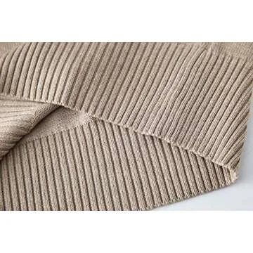 TAOVK Stylish Turtleneck Knitted Outfit Set for Women