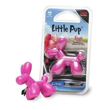 Little Pup 96604 Fruit Scent, Car Air Freshener, Clips to A/C Air Vent, Alcohol-Free Fragrance Oil, Non-Hazardous and Non-Toxic Plastic, Set of 1