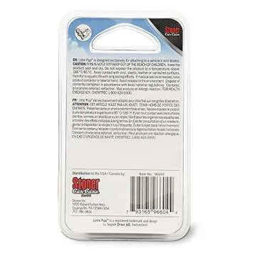 Little Pup 96604 Fruit Scent, Car Air Freshener, Clips to A/C Air Vent, Alcohol-Free Fragrance Oil, Non-Hazardous and Non-Toxic Plastic, Set of 1