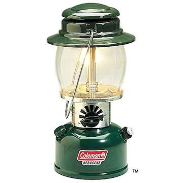 Coleman 700 Lumens Kerosene Lantern with Adjustable Brightness & Carry Handle, Great for Camping, Hu...