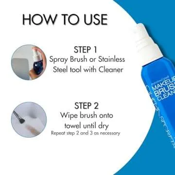 Cinema Secrets Makeup Brush Cleaner Spray Vanilla 2 fl oz