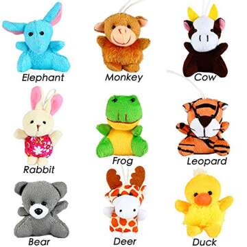 Nasidear 32 Pack Mini Plush Animal Toys for Kids