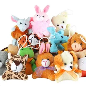 Nasidear 32 Pack Mini Plush Animal Toys for Kids