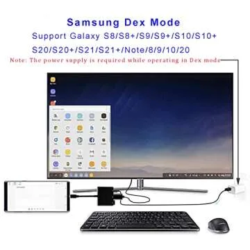 QCEs USB C to HDMI Adapter, Supports Nintendo Switch, Samsung Dex Mode, 4K Resolution, TV