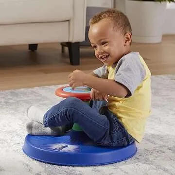 PJ Masks Sit 'n Spin Musical Toy for Toddlers Ages 18 Months and Up