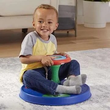 PJ Masks Sit 'n Spin Musical Toy for Toddlers Ages 18 Months and Up