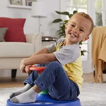 PJ Masks Sit 'n Spin Musical Toy for Toddlers Ages 18 Months and Up