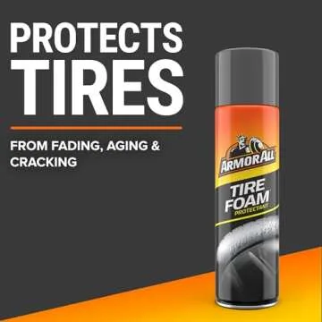 Armor All Tire Foam Spray for Cars and Motorcycles - 20 Oz