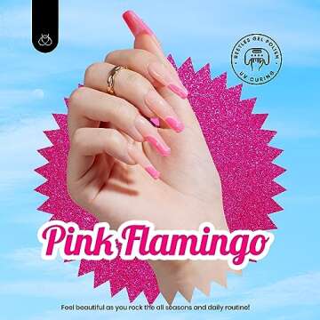 Beetles Gel Nail Polish Set - 6 Colors Hot Pink Rose Red Summer Nail Gel Polish Kit Valentines Gel Nail Polish Collection Pink Glitter Valentines Day Gifts for Women Soak Off Uv Nail Lamp Manicure Kit