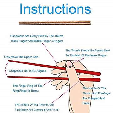 30-Pairs Wooden Chopsticks, Dishwasher Safe Chopstick,ReusableNatural Healthy, Chinese Classic Style...