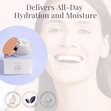 MONAT Be Balanced Lightweight Moisturizer - Restoring & Smoothing Hydrating Face Moisturizer with Hyaluronic Acid. Light Moisturizer Face Cream for Daily Skincare Routine - Net Wt. 45 ml / 1.52 fl oz