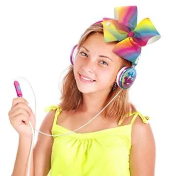eKids JoJo Siwa Bow Headphones with Microphone - Pink