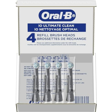 Oral-B iO Ultimate Clean Brush Heads 4 Count for Electric Toothbrush