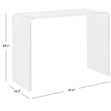 Safavieh Home Collection Atka Console Table, Clear
