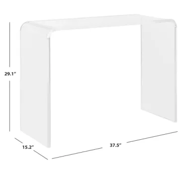 Safavieh Home Collection Atka Console Table, Clear