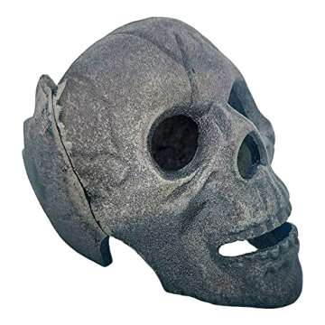 ANNSONG 3 PCS Fireproof Fire Pit Skull, Made of Metal, for Bonfire, Campfire, Fireplace, Firepit, Ha...