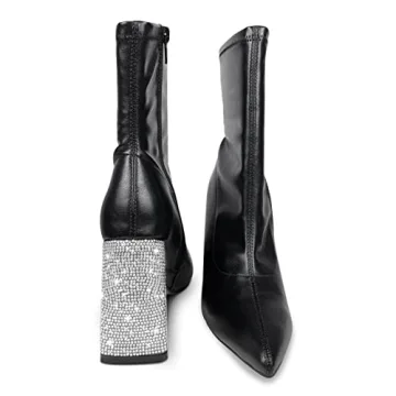 Trendy Women's Pointed Toe Chunky Heel Ankle Boots for Any Occasion