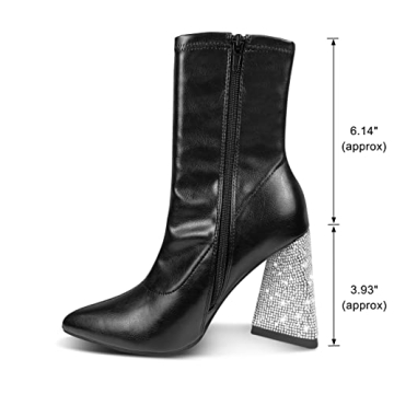 Trendy Women's Pointed Toe Chunky Heel Ankle Boots for Any Occasion