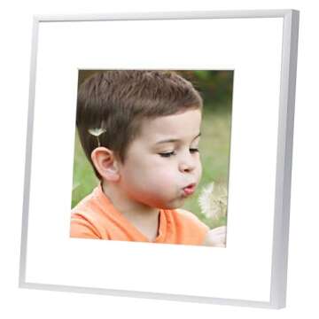 Frametory 12x12 Silver Aluminum Picture Frames Set of 2