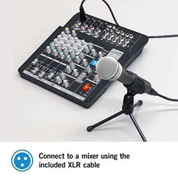 Blucoil Samson Q2U USB XLR Dynamic Microphone Bundle