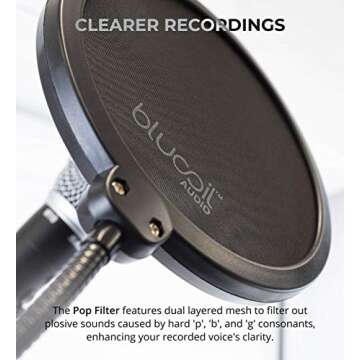 Blucoil Samson Q2U USB XLR Dynamic Microphone Bundle