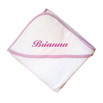 Custom Personalized Embroidered Cotton Baby Hooded Towel