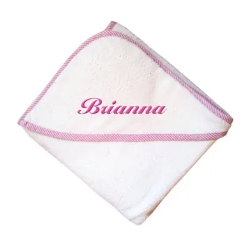 Custom Personalized Embroidered Cotton Baby Hooded Towel