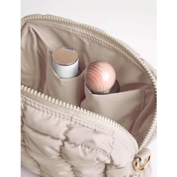 Stylish Yarnic Quilted Makeup Bag for Travel Beauty