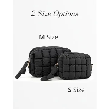 Stylish Yarnic Quilted Makeup Bag for Travel Beauty